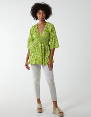 Shirred Bust Top