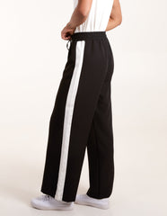 Side Stripe Elastic Waist Trousers