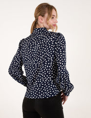 Abstract Polka Dot Oversized Shirt
