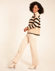 High Neck Striped Jumper