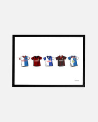ART OF x Blackburn Rovers Classics Framed Print | BRFC Football Art