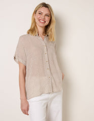 Stripe Button Front Shirt