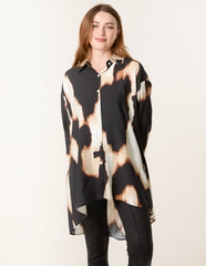 Abstract Cow-Print Shirt