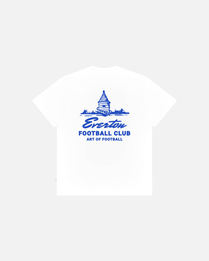 ART OF x Everton Tower Tee | EFC White Graphic Football T-shirt
