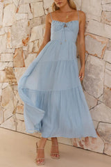 Smocked Back Midi Cami Dress