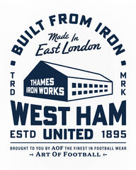 ART OF x West Ham Factory Tee | WHUFC White Graphic Football T-shirt