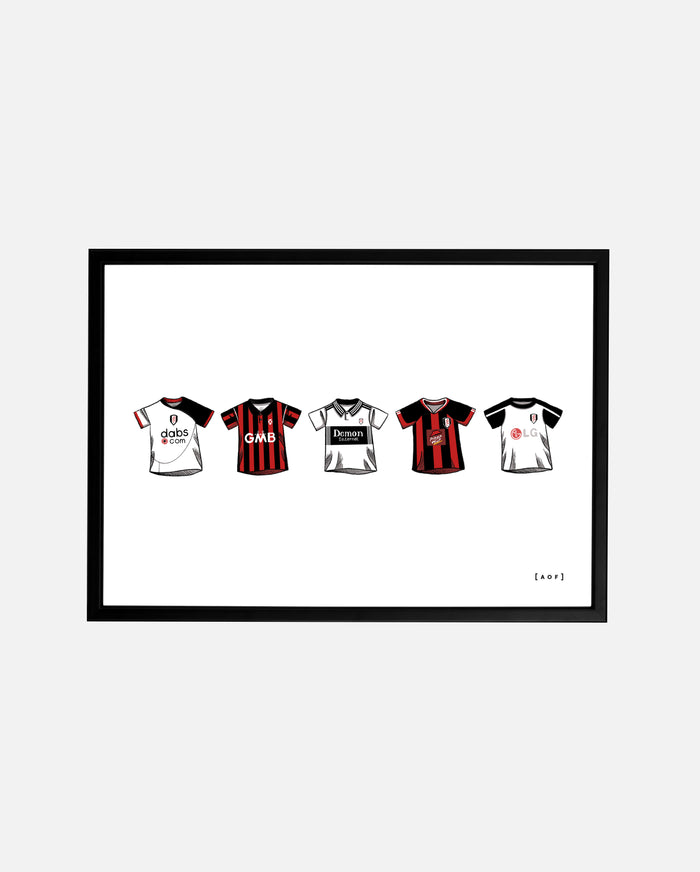 ART OF x Fulham Classics Framed Print | FFC Football Wall Art