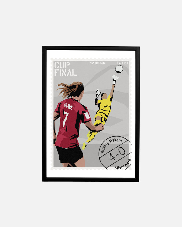 ART OF United First Class Framed Print | Women's Football Wall Art