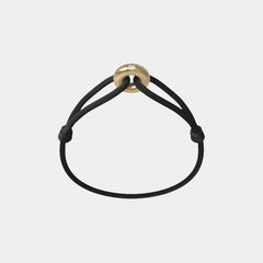 Wecord Golden Soho Diamond Cord Bracelet, Black