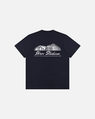 ART OF Rangers Ibrox Stadium Tee | RFC Navy Graphic Football T-shirt