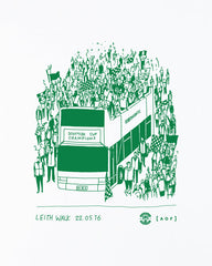 ART OF x Hibernian Leith Walk Tee | HFC White Graphic Football T-shirt