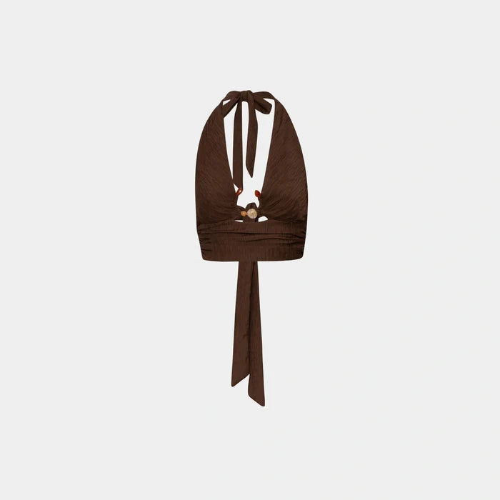 Baobab Louise Top, Espresso, Front