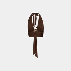 Baobab Louise Top, Espresso, Front