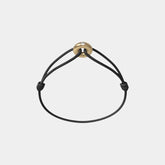 Wecord Mini Golden Soho Diamond Cord Bracelet, Black