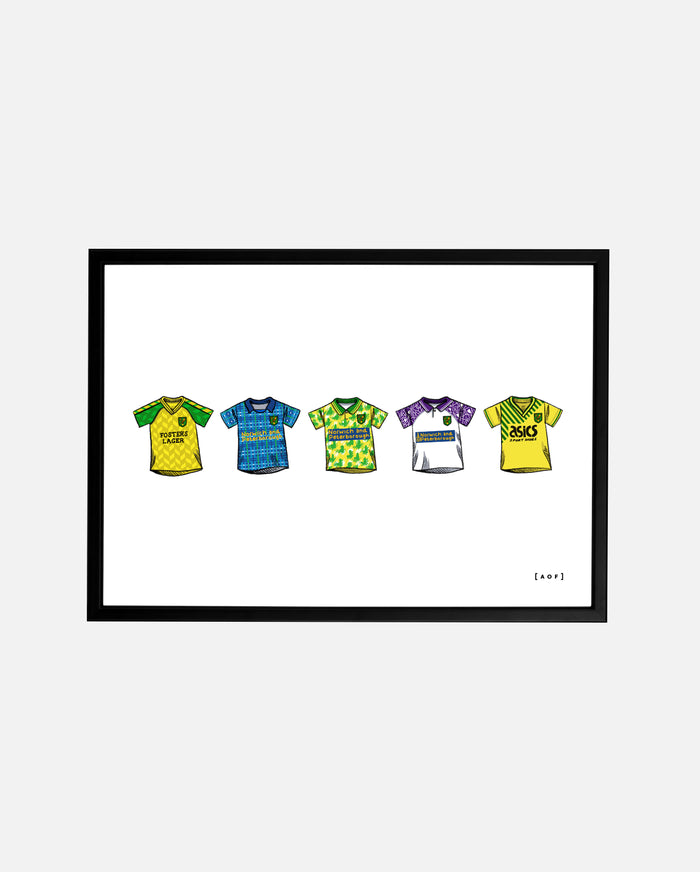 ART OF NCFC Classics Framed Print | Norwich Football Wall Art