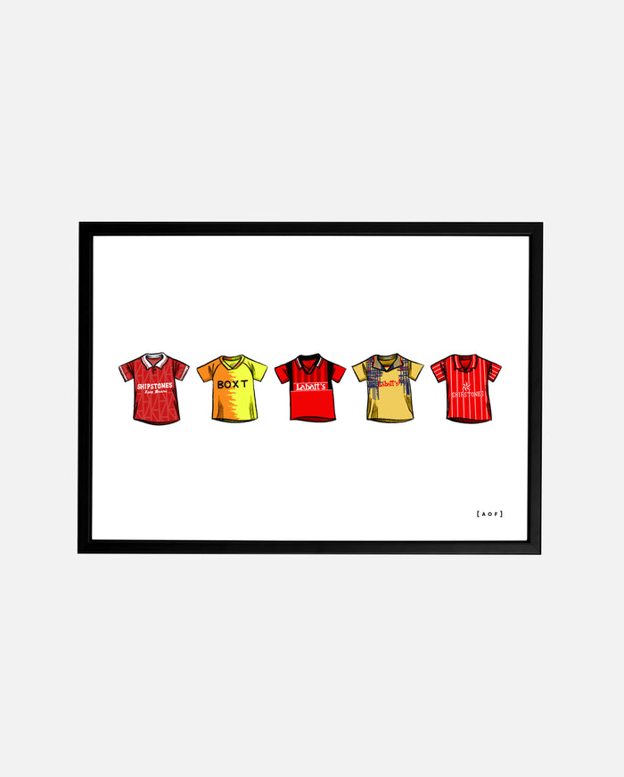 ART OF x Nottingham Forest Classics Framed Print | NFFC Football Art