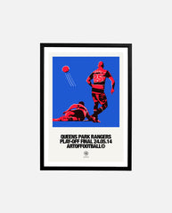 ART OF x QPR Play Off Final 24.05.14 Framed Print | Football Wall Art