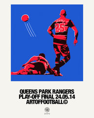 ART OF x QPR Play Off Final 24.05.14 Framed Print | Football Wall Art