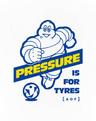 ART OF Pressure Is For Tyres Tee | White England Football T-shirt