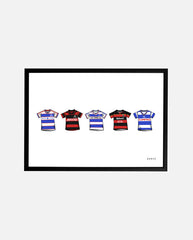 ART OF x QPR Classics Framed Print | Football Wall Art