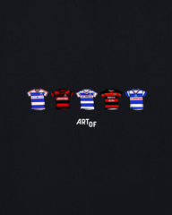 ART OF x QPR Printed Classics Tee | Black Graphic Football T-shirt