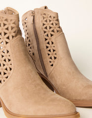 Laser Cut Tassel Cowboy Boots