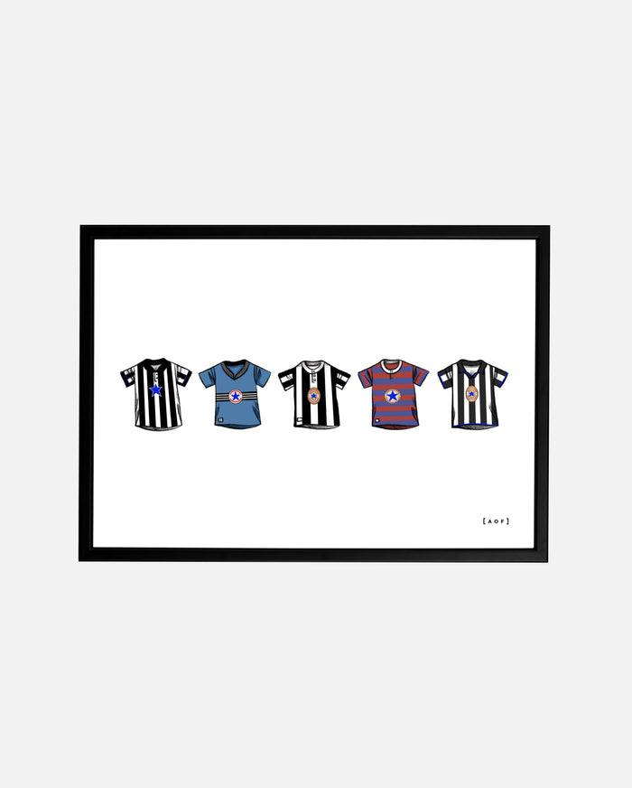 ART OF Toon Classics Framed Print | NUFC Football Wall Art