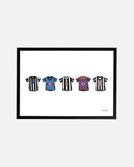ART OF Toon Classics Framed Print | NUFC Football Wall Art
