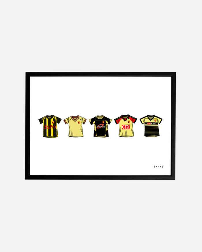 ART OF x Watford Classics Framed Print | WFC Football Wall Art