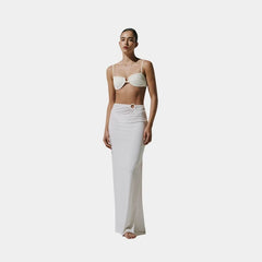 Baobab Zur Maxi Skirt , ivory, model