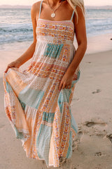 Printed Square Neck Cami Dress