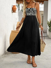 Smocked Midi Cami Dress with Pockets