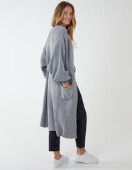 Edge to Edge Knitted Long Cardigan