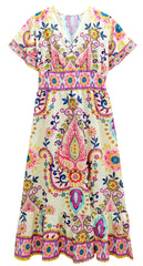 Paisley Print Dress