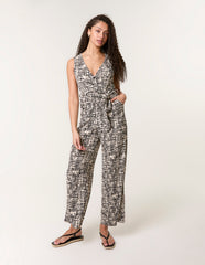 Sleeveless Belted Jumpsuit