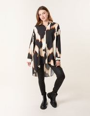 Abstract Cow-Print Shirt