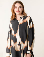 Abstract Cow-Print Shirt