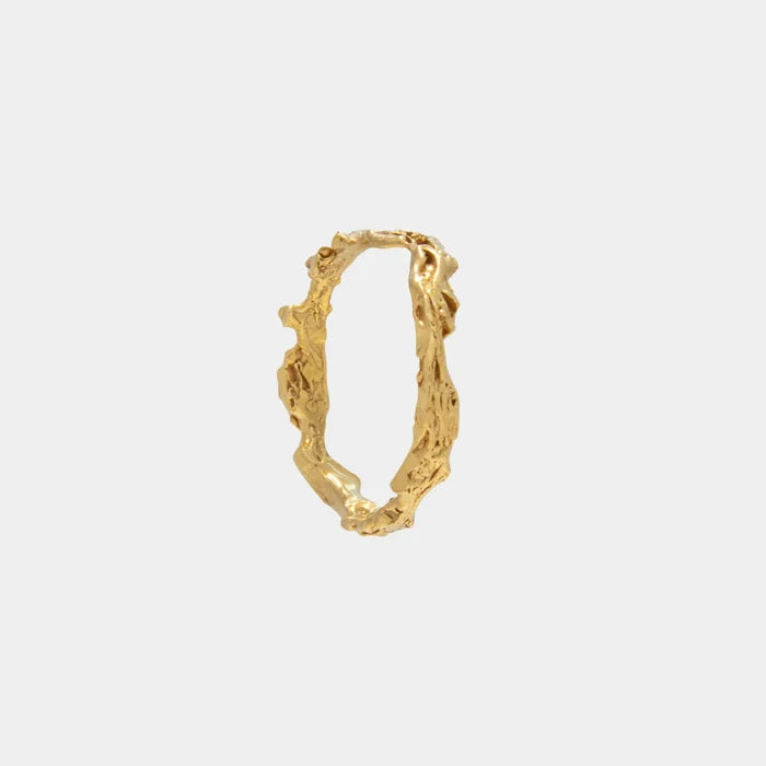 Loveness Lee Euly Silver Ring 18k Gold Plated, Front