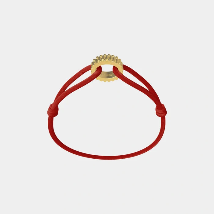 Wecord Golden Regent Cord Bracelet, Red