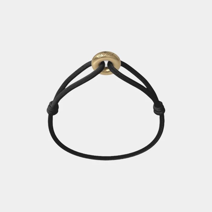 Wecord Golden Soho Cord Bracelet, Black