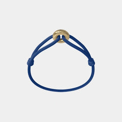 Wecord Golden Soho Cord Bracelet, Navy Blue