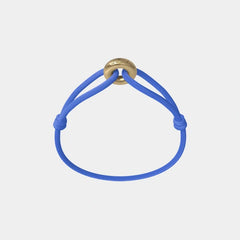 Wecord Golden Soho Cord Bracelet, Pastel Blue