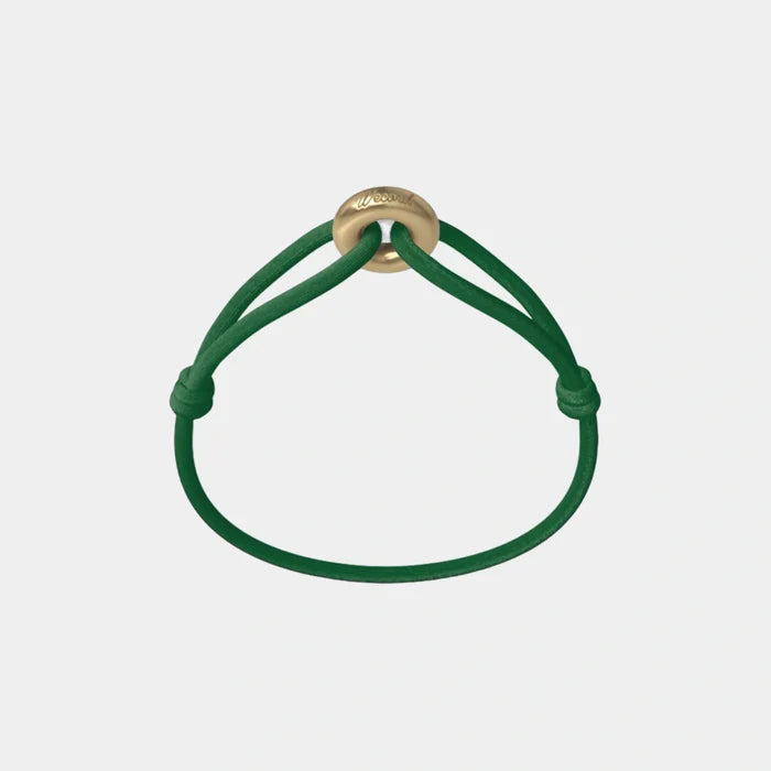 Wecord Golden Soho Cord Bracelet, Green