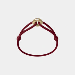 Wecord Golden Soho Diamond Cord Bracelet, Burgundy