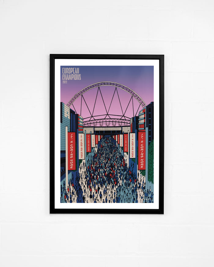 ART OF It Came Home Framed Print | Women's Football Wall Art