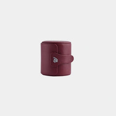 Wecord Kensington Single Watch Roll, Burgundy, Front