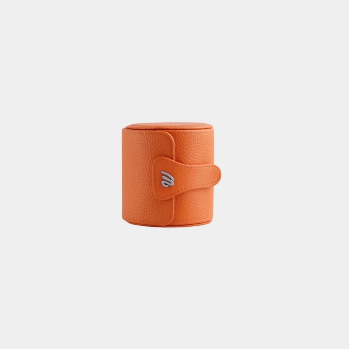 Wecord Kensington Single Watch Roll, Orange, Front