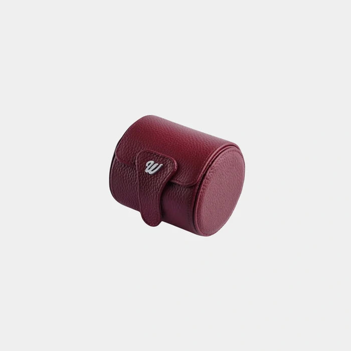 Wecord Kensington Single Watch Roll, Burgundy, Side