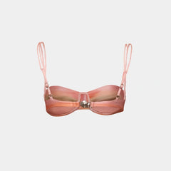 Baobab Lula Bikini Top, Coral Reef, Back