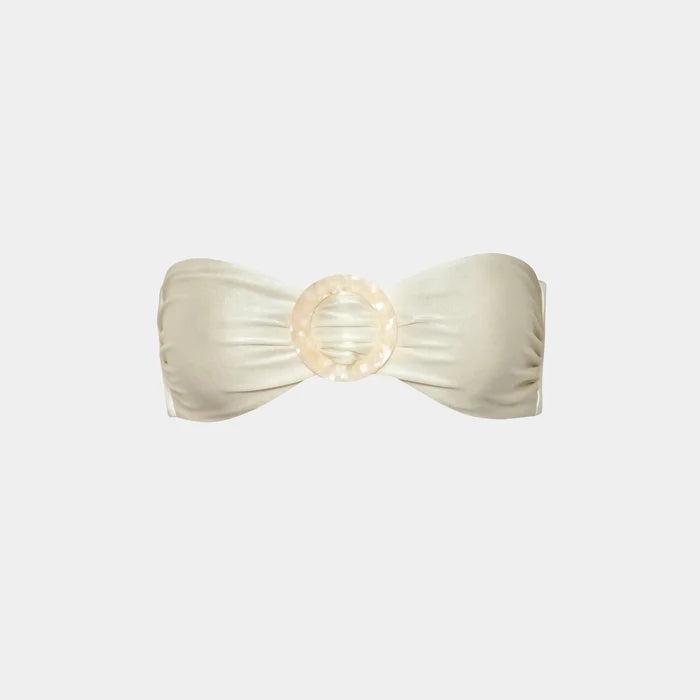 Baobab Nala Bikini Top, Ivory, Front